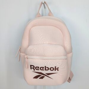 Reebok Baby Pink Rose Gold Small Mini Backpack Key Fob Adjustable Straps NWT